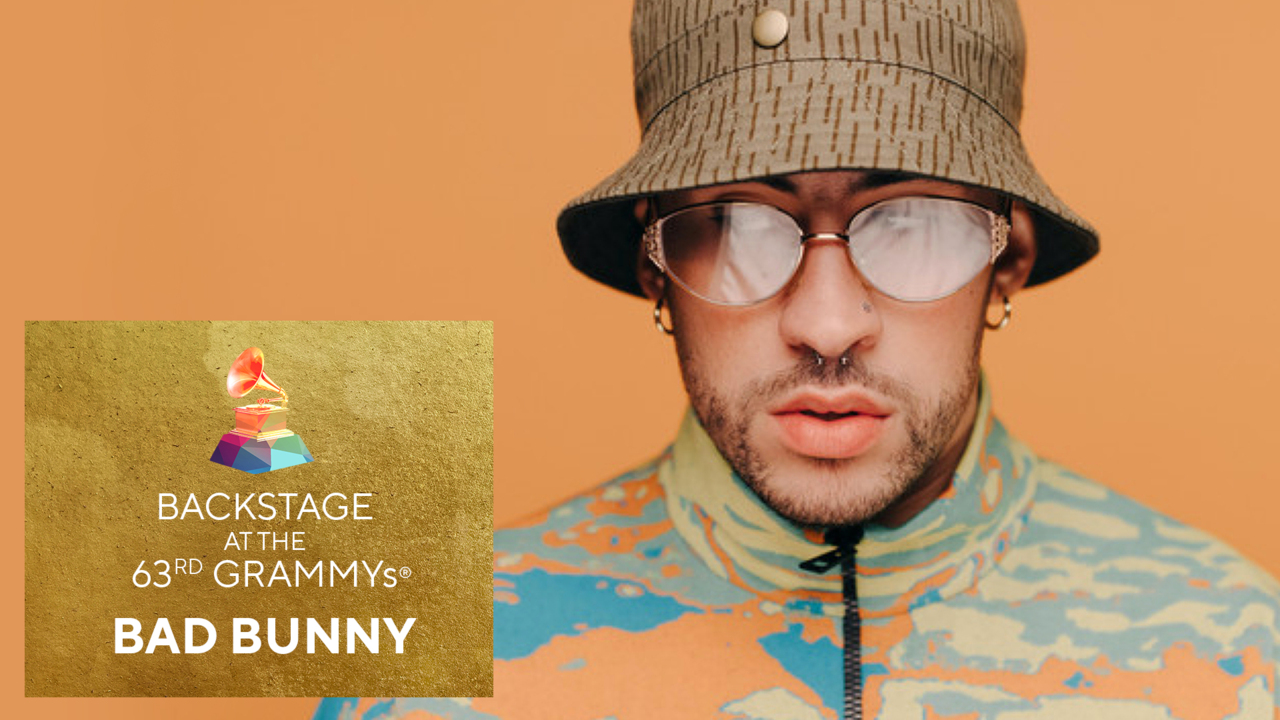 Watch: Backstage At 63rd GRAMMYs With Bad Bunny